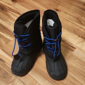 Kids Black Winter Boots